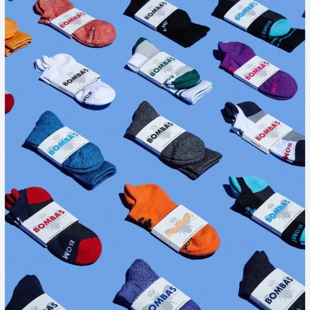 Bombas Women's Sock, 1 pair in Vibrant Orange